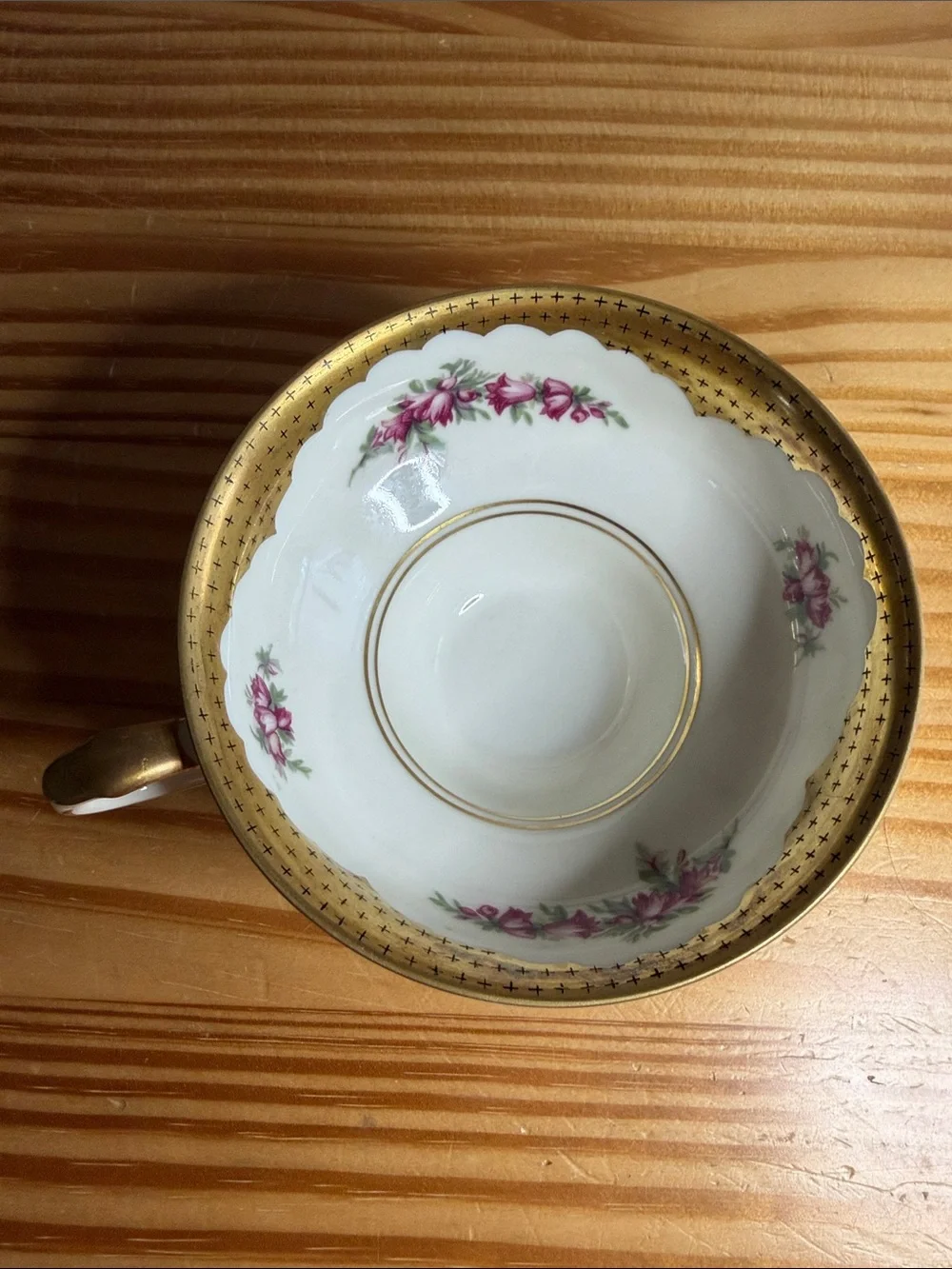 Vintage Edelstein Bavaria Aristocrat Teacup Set US Zone